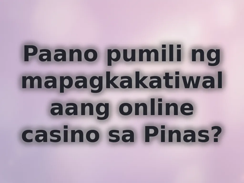 How to Choose Online Casino